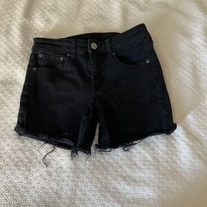 American Eagle black cut off shorts, size 2